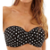 Panache Anya Spot Bandeau Bikini Top - Black/White