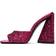 The Attico Devon - Fuchsia Glitter