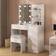 Vabches Vanity with Lights Mirror Dressing Table 16.2x35.5"