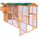 vidaXL Chicken Coop Wood 116"x64.2"x67"