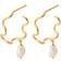 Pernille Corydon Small Bay Earrings - Gold/Pearls