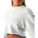 ICANIWILL Nimble Cropped Crewneck - White