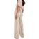 NA-KD Linen Pants with Wide Legs - Beige