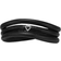 Christina Jewelry Leather Bracelet - Black/Transparent