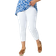 Roman Curve Cropped Stretch Denim Jeggings - White