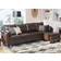 Honbay Sectional L Shaped Leather Sofa 101.6" 4 Seater