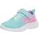 Skechers Girl's Fierce Flash Sneakers - Aqua/Pink