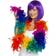 Smiffys Rainbow Feather Boa