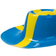 Hisab Joker Plastic Hat Sweden Flag