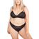 Oola Lace & Logo Non Wired Soft Bra Plus Size - Black