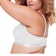 Oola Lace & Logo Non Wired Soft Bra Plus Size - White