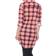 White Mark Plaid Tunic Top - Orange