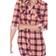 White Mark Plaid Tunic Top - Orange