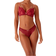 Gossard Superboost Lace Non Padded Plunge Bra - Cranberry/Raspberry Sorbet