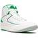 NIKE Air Jordan 2 Retro M - White/Sail/Light Steel Grey/Lucky Green