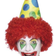 Smiffys Clownhatt med Hår