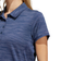 Adidas Women's Space-Dyed Short Sleeve Polo Shirt - Crew Navy/White