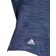 Adidas Women's Space-Dyed Short Sleeve Polo Shirt - Crew Navy/White