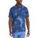 adidas Men's Flower Mesh Golf Polo Shirt - Blue Fusion/Collegiate Navy