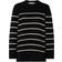 Selected Long Knit O-Neck Sweater - Black