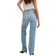 NA-KD Straight Leg High Waist Jeans - Light Blue