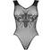 Obsessive Sexy Crotchless Bodysuit Black