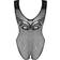 Obsessive Sexy Crotchless Bodysuit Black