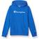 Champion Kid's French Terry Script Logo Hoodie - Bozzetto Blue