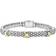 Lagos Signature Caviar Three Station X Bracelet - Silver/Gold