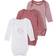 Name It Baby's Elephant Bodysuits 3-pack - Mesa Rose (13206300)