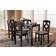 Baxton Studio Ruth Dining Set 27.6x27.6" 5pcs
