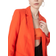 Pieces Bossy Blazer - Tangerine Tango