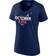 Fanatics Women's Navy Atlanta Braves 2022 Postseason Locker Room V-Neck T-shirt