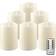 Stonebriar Collection Flameless Pillar LED Candle 4" 6pcs