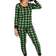 Leveret Women's Plaid Pajamas - Green/Black