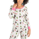 Leveret Women's Pajamas - Dinosaur/Volcano Light Grey/Pink