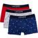 Lacoste Casual Signature Trunk 3-pack - Navy Blue/Grey Chine/Red