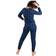 Leveret Women's Plaid Pajamas - Black/Navy