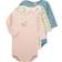 Petit Bateau Babie's Floral Long Sleeved Cotton Bodysuits 3-pack - Multi (A05NM00000)