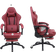 Gaming Chair Office Desk Chair with Massage Lumbar Support - Red