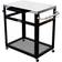 NUUK Double-Shelf Rolling Outdoor Dining Cart Table 20x30"