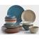 Sango Siterra Painters Palette Dinner Set 16