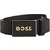 HUGO BOSS Icon S1 Plaque Buckle Belt - Black