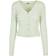 Urban Classics Ladies Short Rib Knit Cardigan - Lightmint