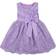 Renvena Toddler Embroidered 3D Flower Dress Princess Pageant Christening Baptism Party - Light Purple