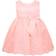 Renvena Toddler Embroidered 3D Flower Dress Princess Pageant Christening Baptism Party - Pearl Pink