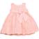 Renvena Toddler Embroidered 3D Flower Dress Princess Pageant Christening Baptism Party - Pearl Pink