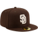 New Era San Diego Padres Authentic Collection 59FIFTY Fitted Cap - Brown