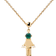 Pdpaola Girl & Boy Charm - Gold/Green/Transparent