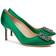 Manolo Blahnik Hangisi 70 Satin - Green